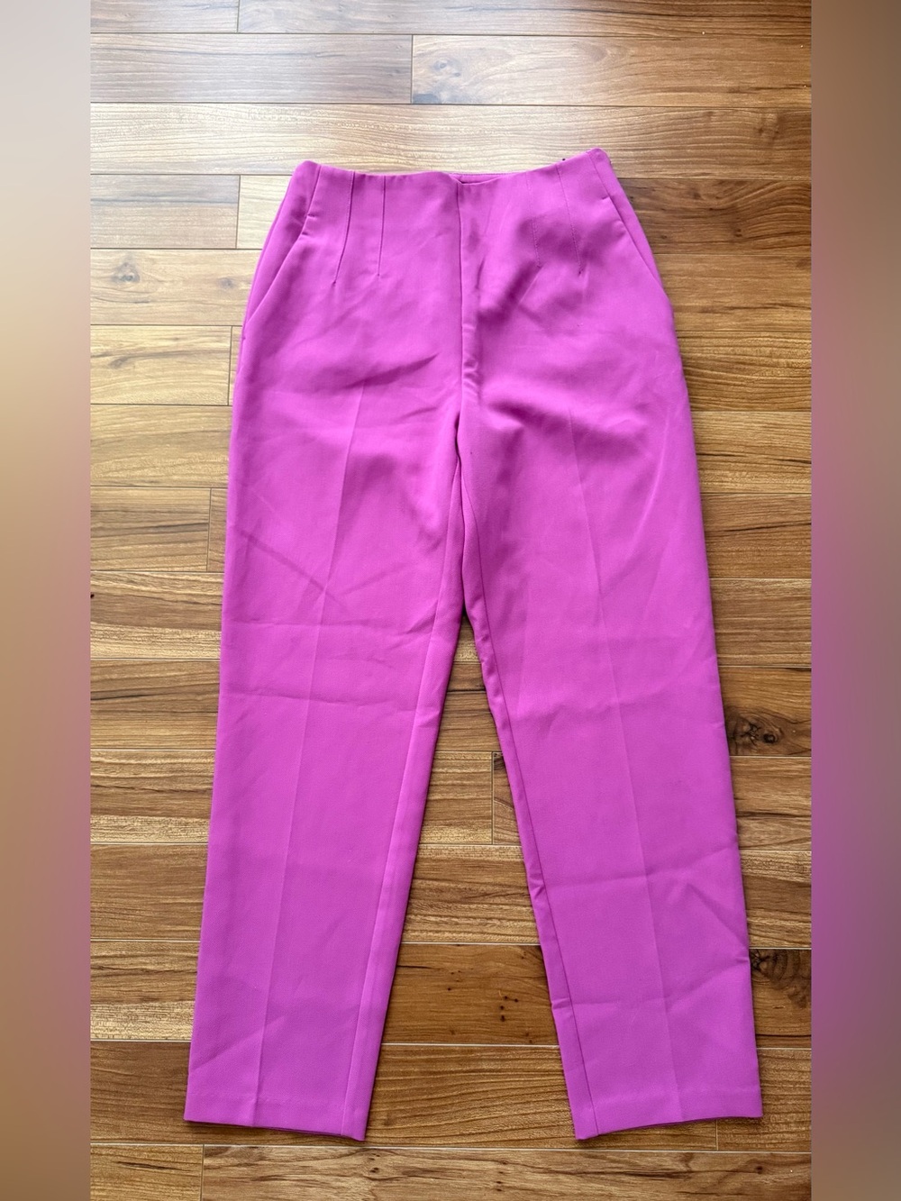 Dynamite High-Waisted Tailored Trousers - Fuchsia Purple - Size 4